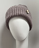 czapki damskie Czapka beanie z wywinięciem uniwersalna ręcznie robiona 1
