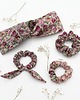gumki do włosów Scrunchie/frotka Patchwork kwiatuszki 2