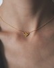 złote naszyjniki 24k Gold Plated Sterling Silver Heart Necklace 2