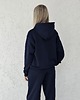 komplety damskie Aba komplet oversized kangurka i szerokie spodnie wide leg  Navy 3