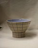 talerze, miski Ceramiczna miska w kratkę ręcznie robiona 1