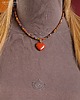 wisiory Urocze serce z jaspisu brekcja prezent handmade dla ukochanej osoby 1