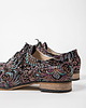 półbuty damskie Skórzane półbuty jazzówki Zapato model 246 czarny ornament 4