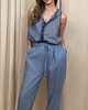 spodnie materiałowe damskie Spodnie Denim scuri 4