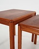 stoliki kawowe Komplet trzech stolików tekowych, duński design, lata 70, produkcja: Dania 9
