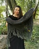 szale damskie Delikatna chusta handmade COSY grafitowa 1