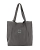 torby na ramię Skórzana torba Shopper - Szara 2