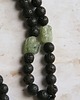 biżuteria męska UNIKAT: kyanit zielony, lawa - naszyjnik męski / unisex 3