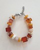 bransoletki z kamieni naturalnych Bransoletka SZASZŁYK bursztyn, kamień słoneczny, jadeit, opal 2