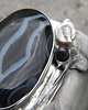 bransoletki wire wrapping Agat - perła - granat  - BRANSOLETA MANKIET - CUFF 2