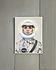 grafiki i ilustracje Retro Plakat LED Neon Astronautka w Ramie Vintage Dekoracja Ścienna 3