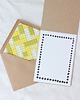 kartki scrapbooking Żółty ludzik. Kartka urodzinowa dla fanów klocków 2