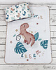 kocyki, kołderki, pościel dla dzieci Kocyk Panelowy 75x100 Dino Dream biel 2