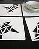 podkładki do kuchni Podkładki pod talerz geometryczne ll białe, 6szt 1