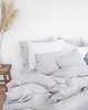 pościel Lniana Poszewka Na Kołdrę TROCZKI LIGHT GRAY 4