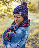 rękawiczki damskie Rękawiczki MERINO 50% ze sznureczkiem ,,Pokojowe granaty" 6