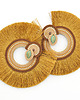 kolczyki soutache Beżowe wachlarze 4