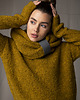 swetry damskie  Sweter Boucle Musztardowy 7