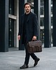 torby i nerki męskie Torba męska teczka na ramię do ręki brązowa vintage elegancka MT-04-BR 2