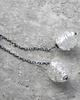 kolczyki wire wrapping Ażurowe kule  na łańcuszku - kolczyki 2