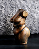 Akcesoria pozostałe Rzeźba Kobieta metaliczne złoto - wys. 9 cm 3
