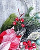 wianki bożonarodzeniowe Świąteczny wianek na obręczy 3