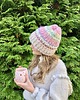 czapki damskie Wełniana czapka handmade kolorowe ozdobne włóczki wełna merino alpaka 1