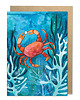 kartki okolicznościowe - wydruki Crab kartka okolicznościowa z kopertą i krabem 3