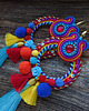 kolczyki soutache Pulo- duże i etniczne kolczyki  z pomponami 2