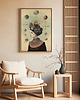 plakaty Plakat Kobieta astrologia kolaż beżowy 2