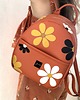 plecaki Plecak damski HIPPIE FLOWERS [POMARAŃCZ] 2