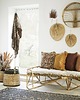 półki Półka rattanowa boho okrągła 60 cm 1