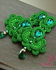 kolczyki soutache Szmaragdowo zielone kolczyki sutasz 5