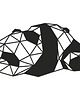 dekoracje - na ścianę TAPETA 3D GEOMETRYCZNA DREWNIANA ze sklejki PANDA 1