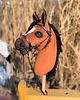 zabawki - inne Hobby horse A4 gniady koń na kiju 7