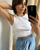 t-shirt damskie Tank top white 2