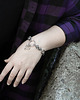 bransoletki - inne Chain mail y2k goth*Hexed Heart* bransoletka stal nierdzewna 2