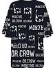 t-shirt damskie DR.CROW T-shirt Damski Oversize Logo Czarna 1