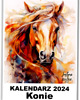 kalendarze i plannery Kalendarz 2024 - Konie - 13x18 cm 1