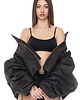 kurtki damskie Krótka kurtka typu bomber collar czarna 6
