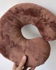 poduszki z grafiką Poduszka Podróżna Rogal Pączki Donut Błękit I Czekolada 3