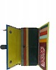 portfele damskie Portfel damski skórzany ze skrawków kolorowy przegródki na karty OLIVKA 2