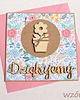 kartki scrapbooking DZIĘKUJEMY - podziękowanie RÓŻNE wzory 2