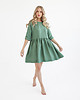sukienki mini damskie Lniana Sukienka DAISY EUCALYPTUS GREEN 3