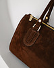 torby na ramię Perfect bag - skórzana torebka - zamszowa - brąz 6