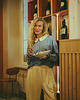 bluza bez kaptura damska Bluza z kołnierzykiem DATE NIGHT Dusty Blue 5