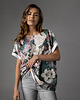t-shirt damskie T-shirt wzór kwiaty Jusia 1