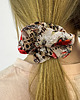 gumki do włosów Jedwabna scrunchie gumka frotka midi róże i panterka 3
