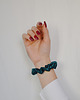 gumki do włosów Satynowa gumka do włosów scrunchie Zielony RÓŻNE MODELE 1
