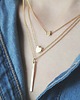 złote naszyjniki 16k Gold Plated Tiny Dot Necklace 2